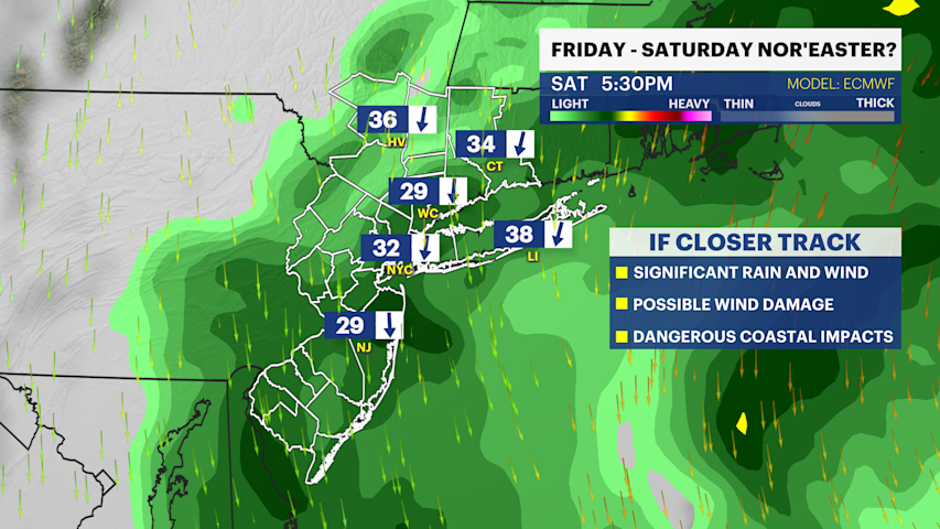Video thumbnail for Tracking a late-week nor'easter and whether or not local impacts will be significant