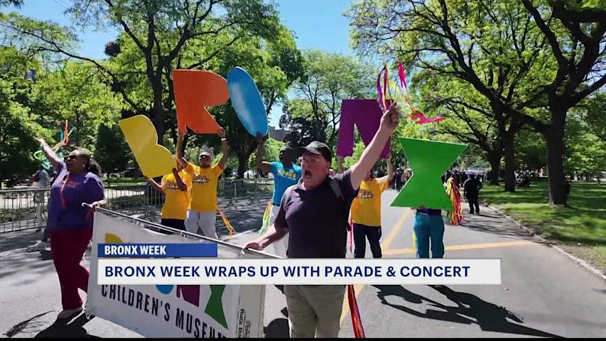 Video thumbnail for Bronx Week ends with Mosholu Parkway parade and celebrations