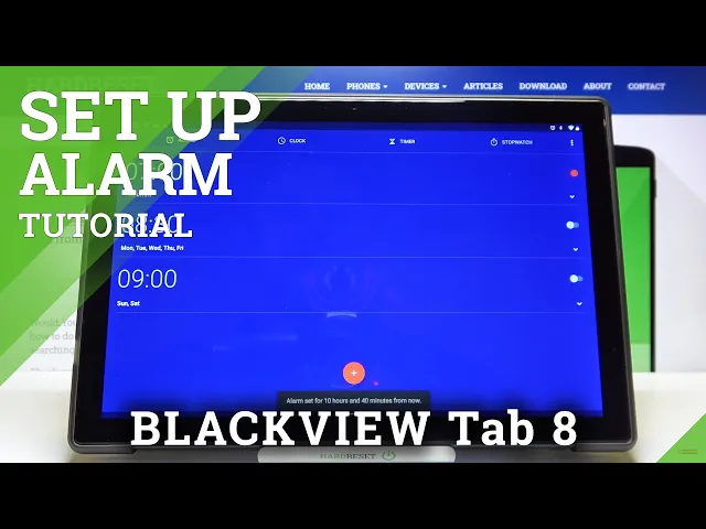 Video thumbnail for Personalize and Add Alarm Clock - BLACKVIEW Tab 8