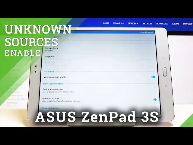 Video thumbnail for How to Allow Unknown Sources in ASUS ZenPad 3s – Download Unknown Content