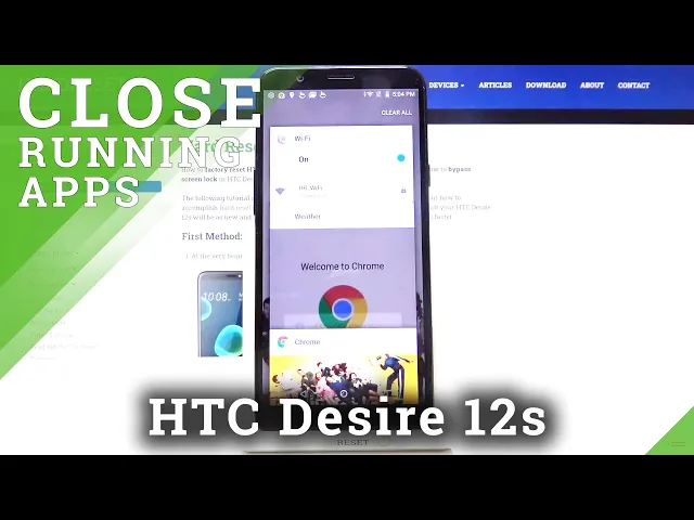Video thumbnail for Background in HTC Desire 12s – Switch Off Running Apps