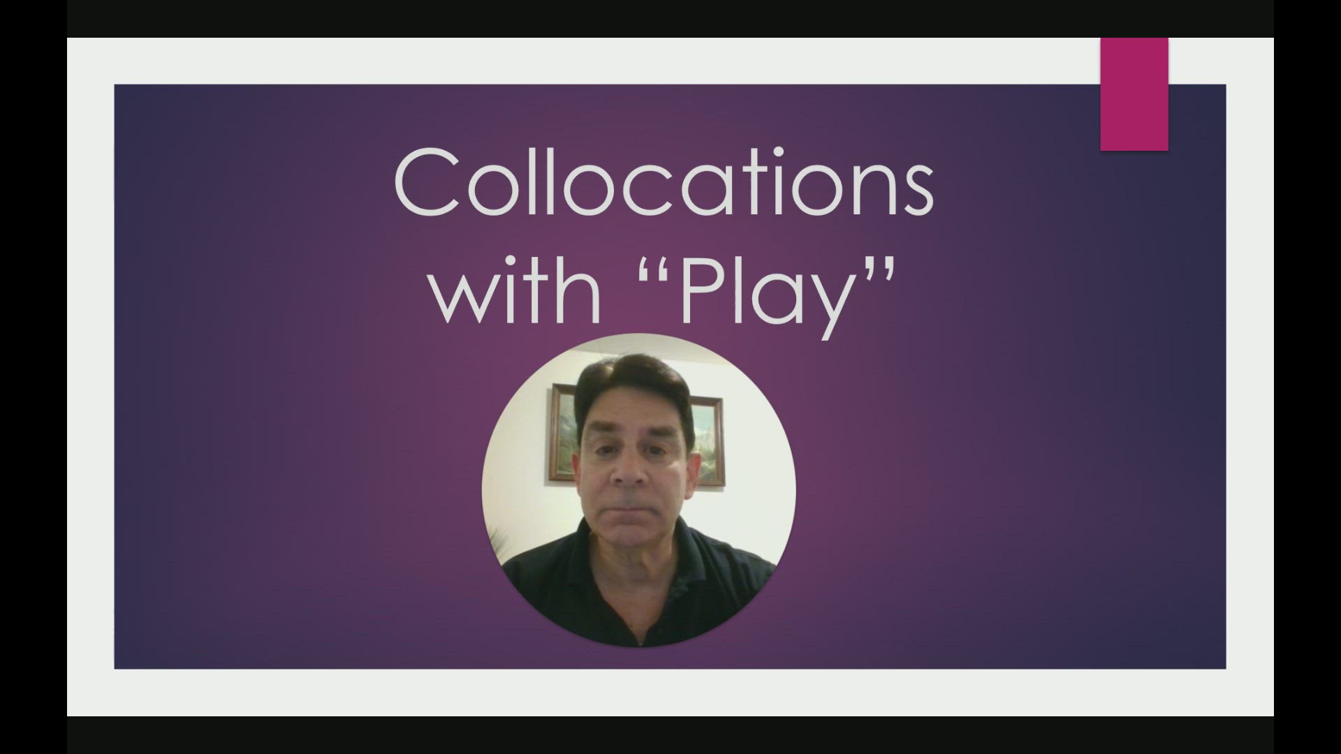 'Video thumbnail for Collocations with Play'