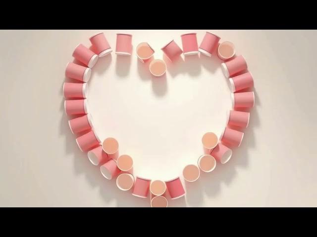 Video thumbnail for Honey&Emotion Paper cup hearts