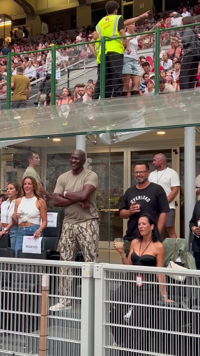 Video thumbnail for Man Enjoying a Stadium Concert from a VIP Box