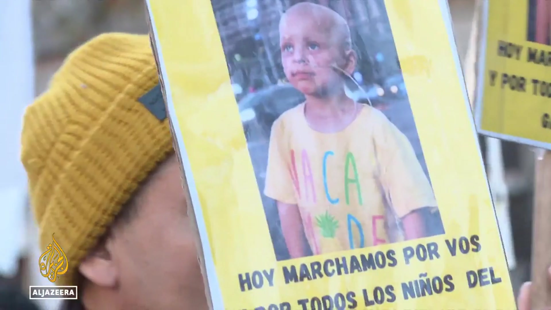 'Video thumbnail for Argentina's health workers on strike: Protests against government's austerity cuts'
