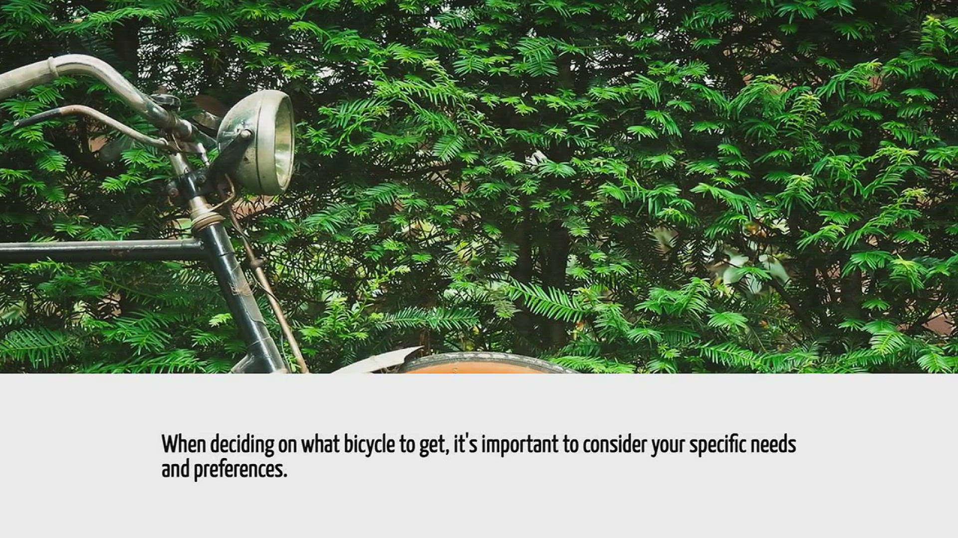 Video thumbnail for What Bicycle Should I Get