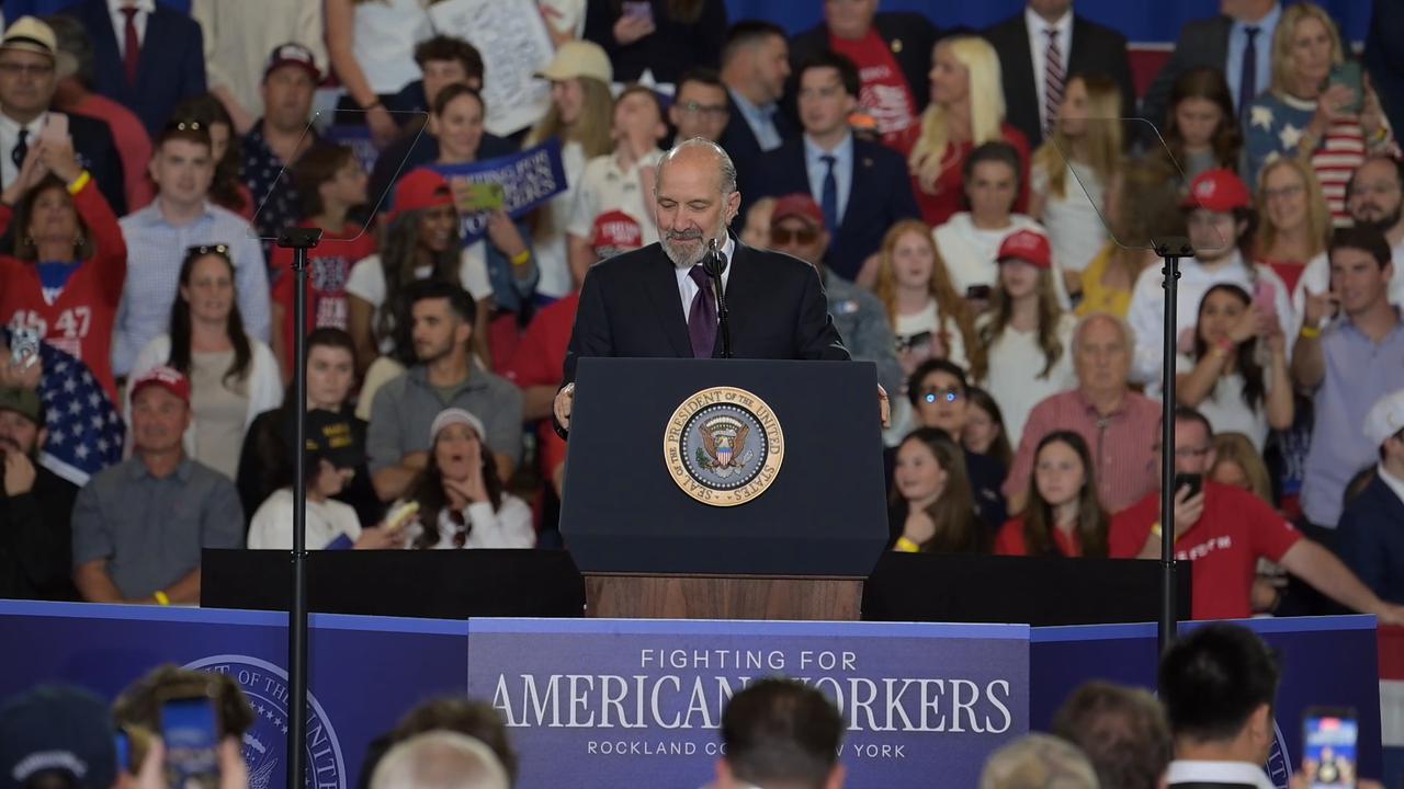 Video thumbnail for NY: President Trump Speaks At Rockland Community College 4.