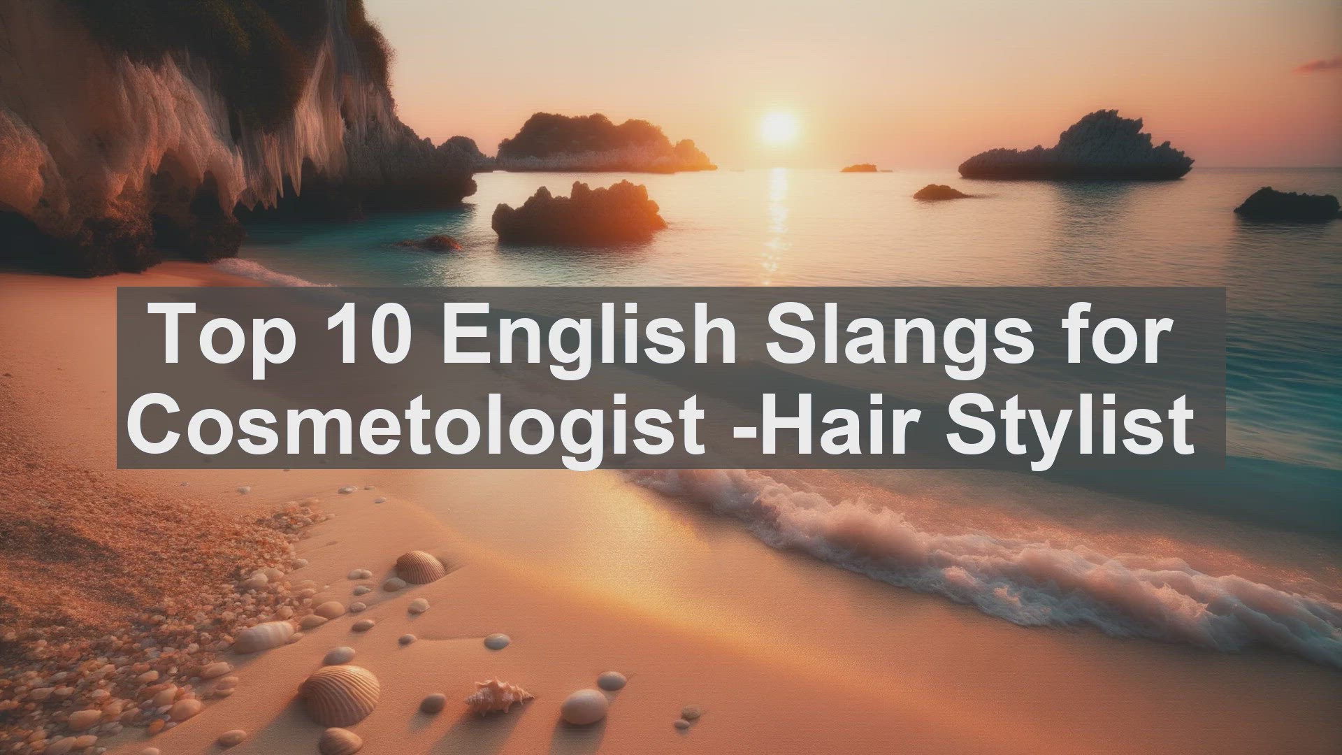 'Video thumbnail for Top 10 English Slangs for Cosmetologist Hair Stylist'