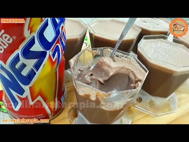 'Video thumbnail for MOUSSE DE CHOCOLATE DE NESCAU FÁCIL E RÁPIDA'
