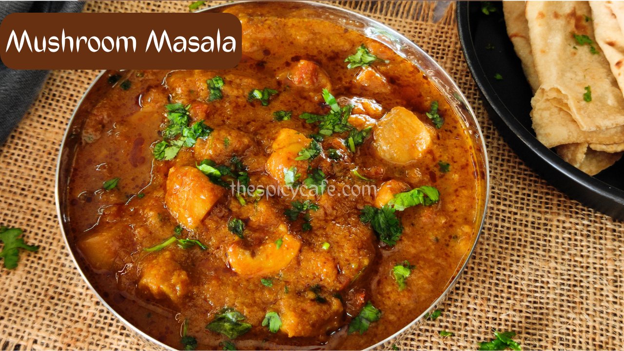 Video thumbnail for Mushroom Masala Curry Recipe (Vegan)