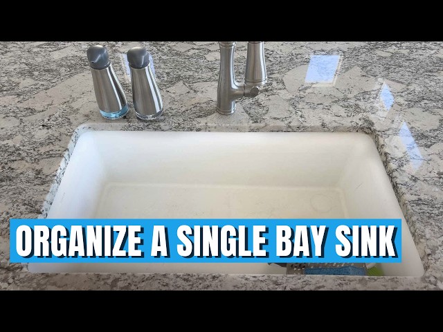 Video thumbnail for How I Keep My Single Bay Sink Organized and Clutter-Free