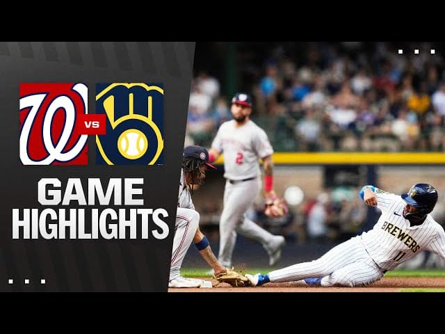 Video thumbnail for Washington Nationals at Milwaukee Brewers Full-Game Highlights! | 07/12/2025