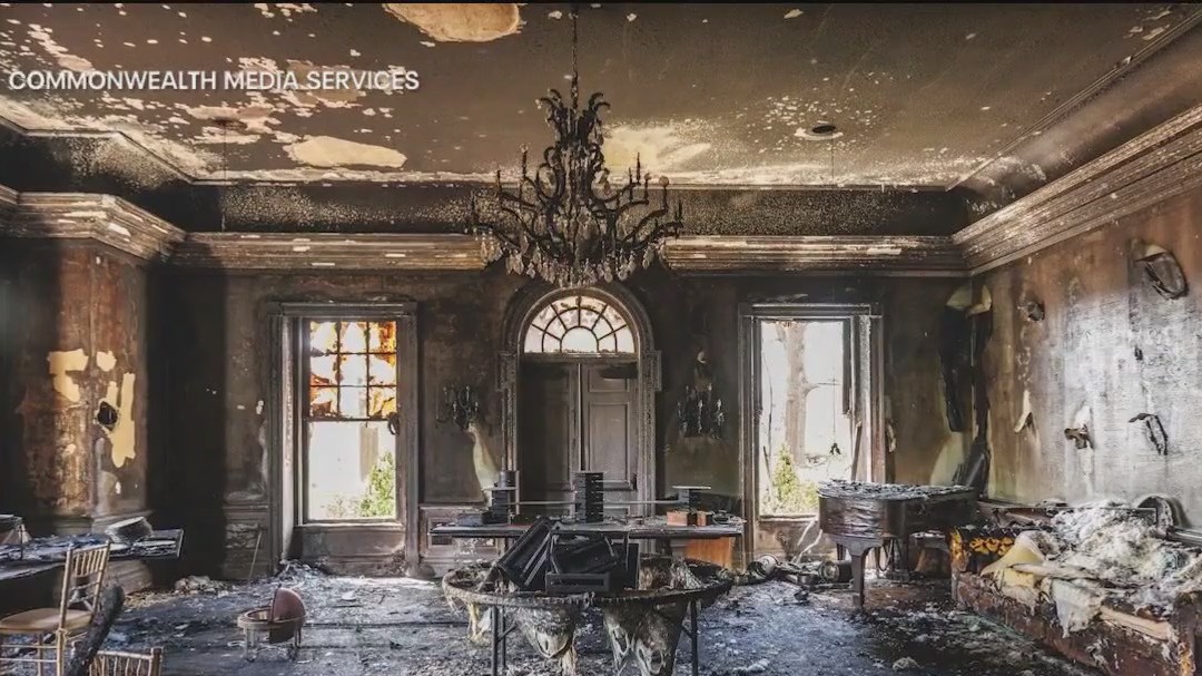 Video thumbnail for Suspect in custody after PA gov's home set on fire