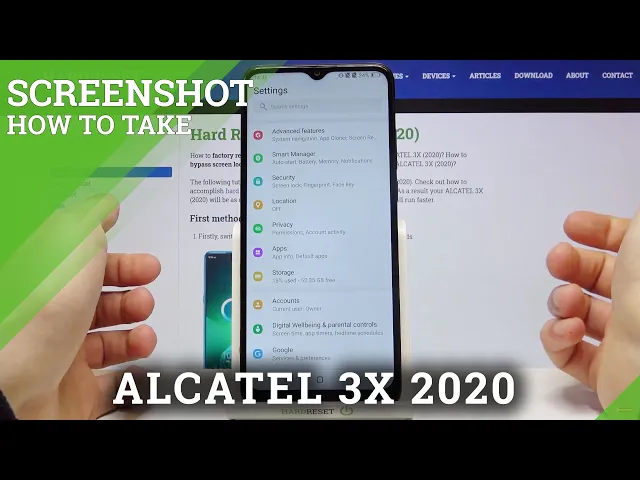 Video thumbnail for How to Take a Screenshot in ALCATEL 3X (2020)