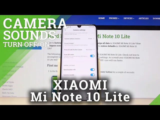 Video thumbnail for How to Turn Off Camera Shutter Sound in XIAOMI Mi Note 10 Lite – Turn Off Camera Sounds
