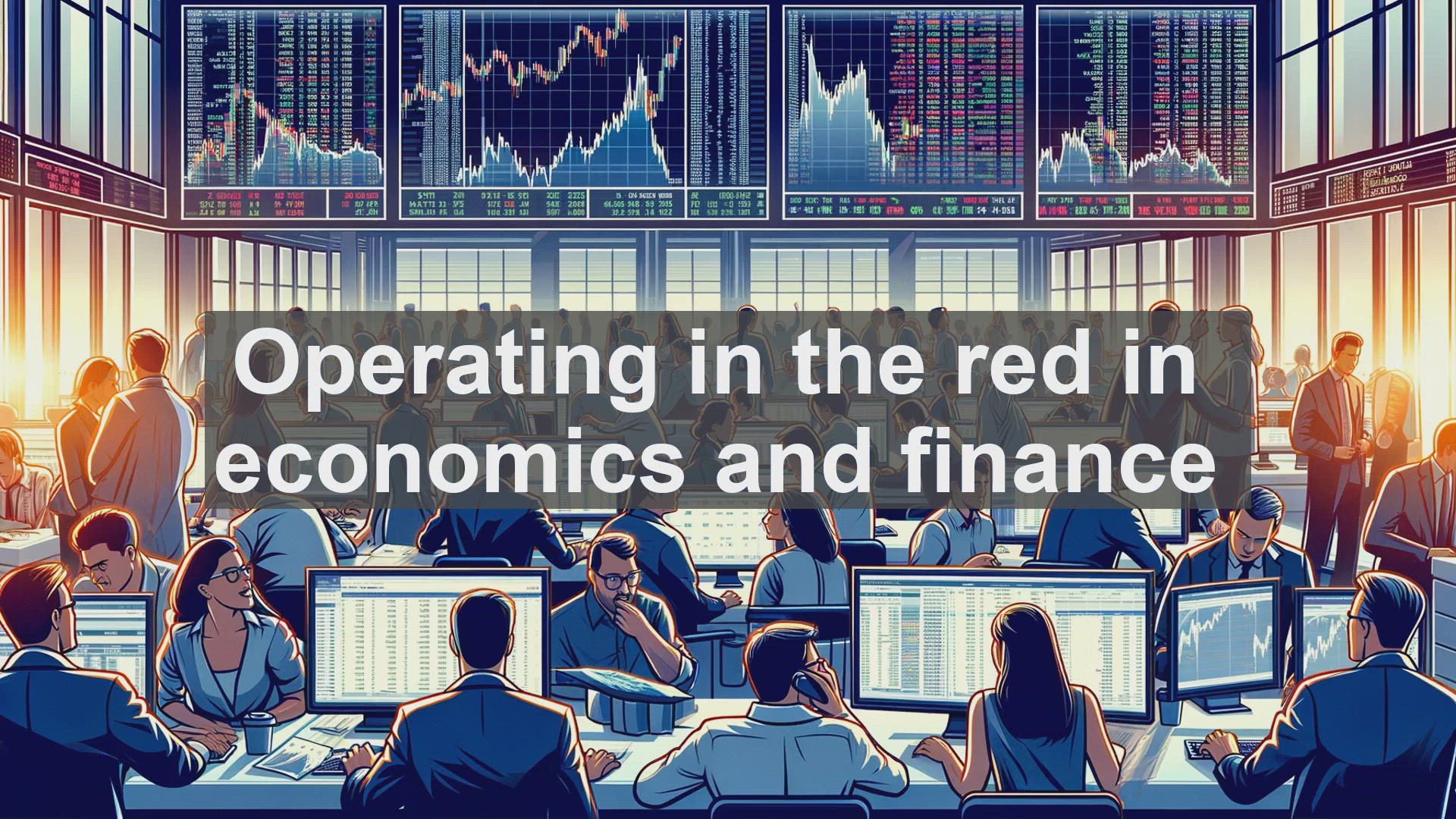 'Video thumbnail for Operating in the red in economics and finance'