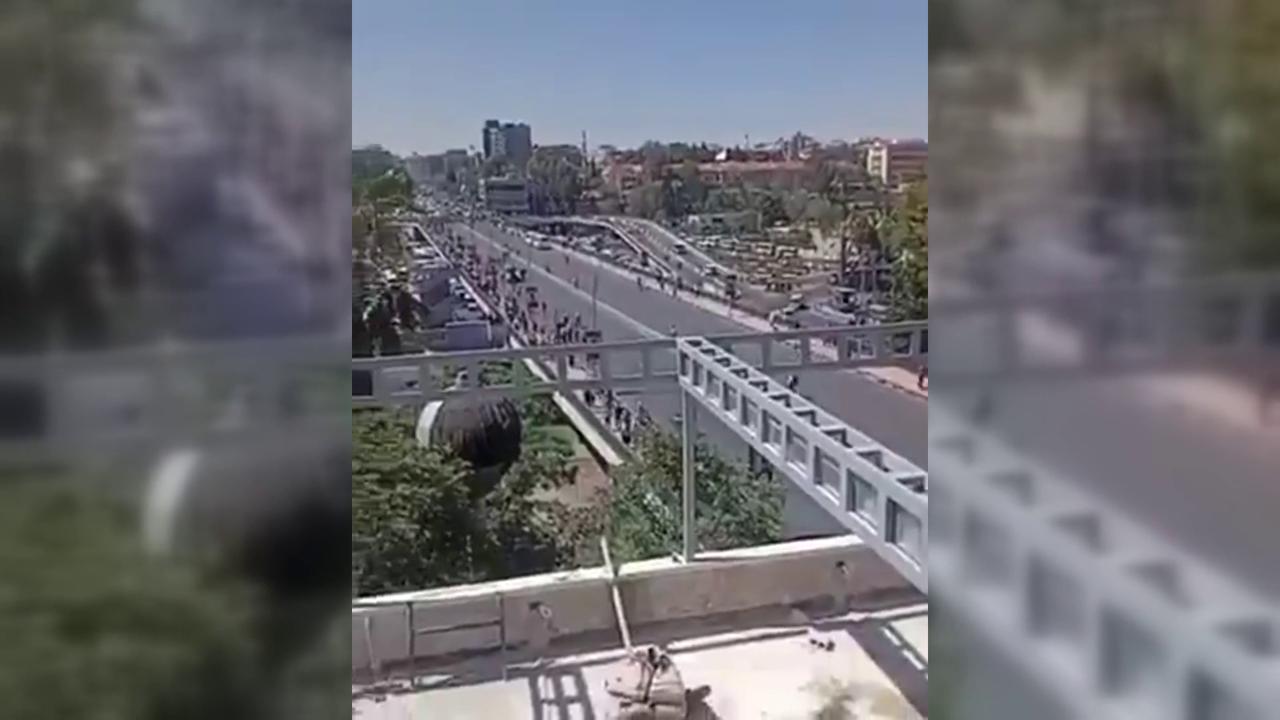 Video thumbnail for Syria: Smoke Rises After Multiple Explosions Reported in Damascus.