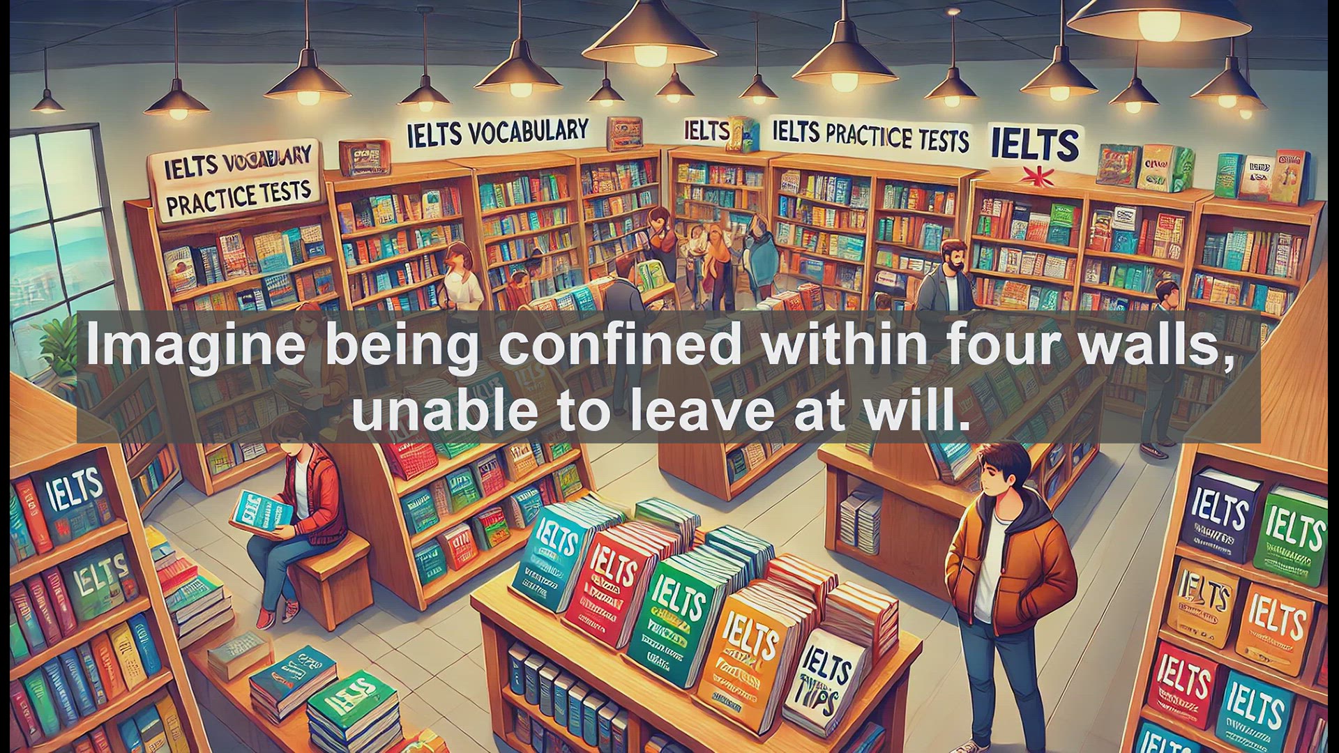 'Video thumbnail for 5000 Must Know IELTS 8.0 Vocabulary - Understanding 'Imprison': Boost Your IELTS Vocabulary'