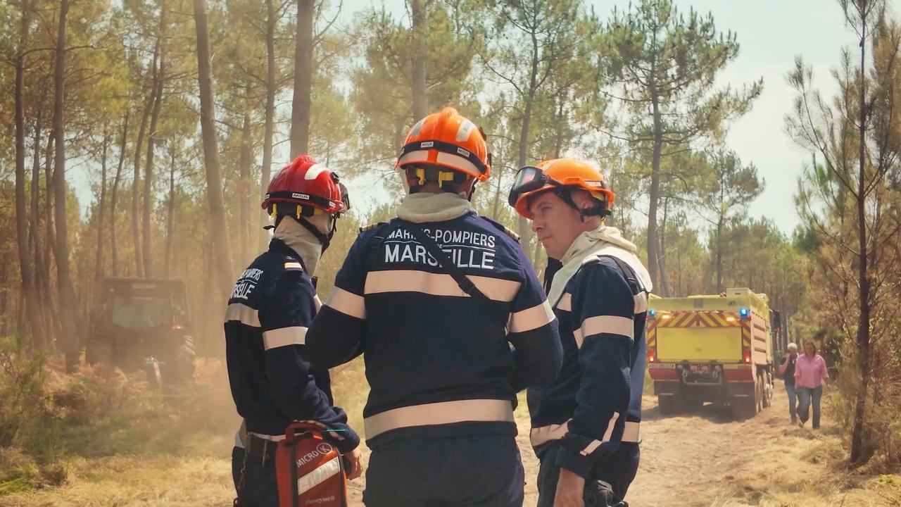 Video thumbnail for France: France continues wildfire battle as heat wave keeps Europe on alert.