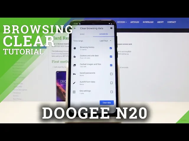Video thumbnail for How to Clear Browser Data in Doogee N20 - Delete History & Cookies