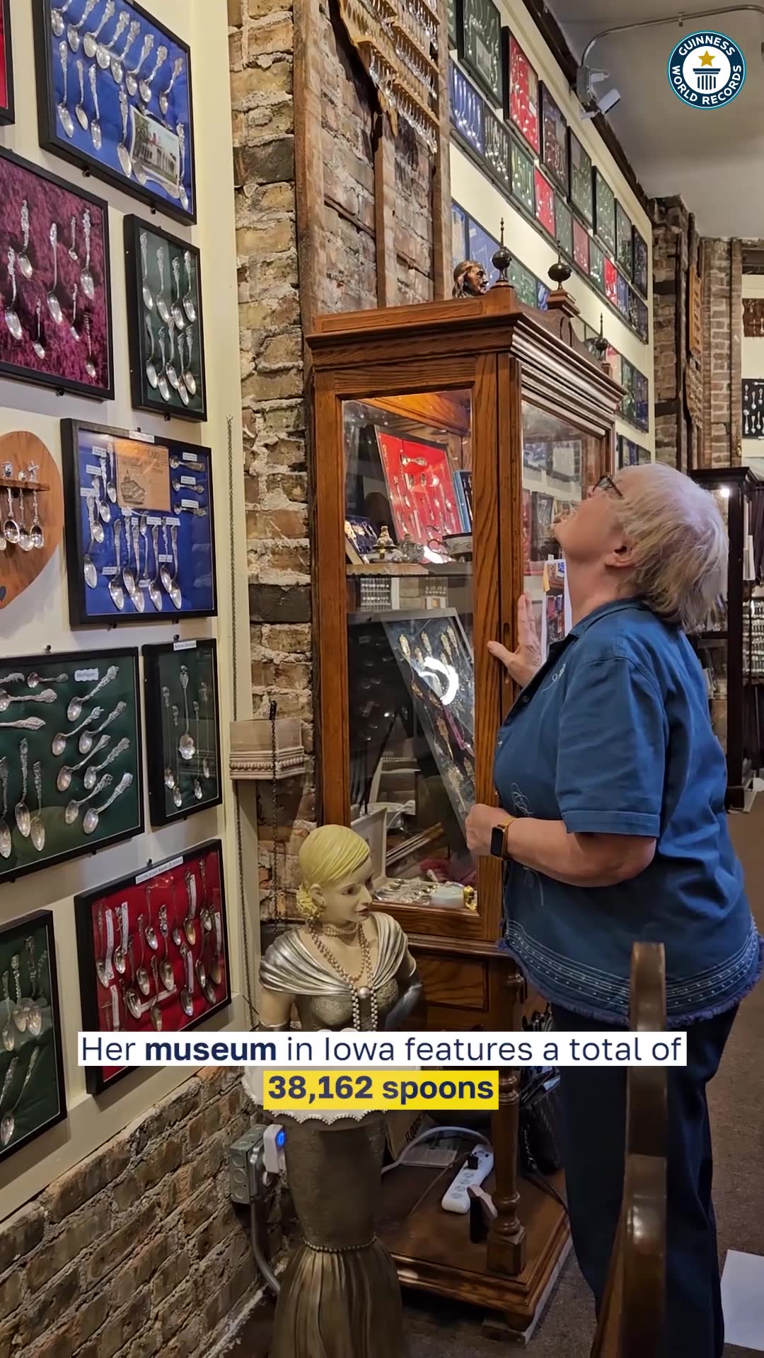Video thumbnail for Camellia R. Pohl's Largest Collection of Spoons Record