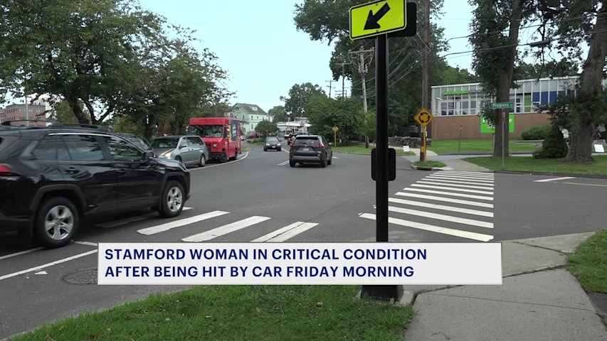Video thumbnail for 78-year-old Stamford woman dies after being struck by car