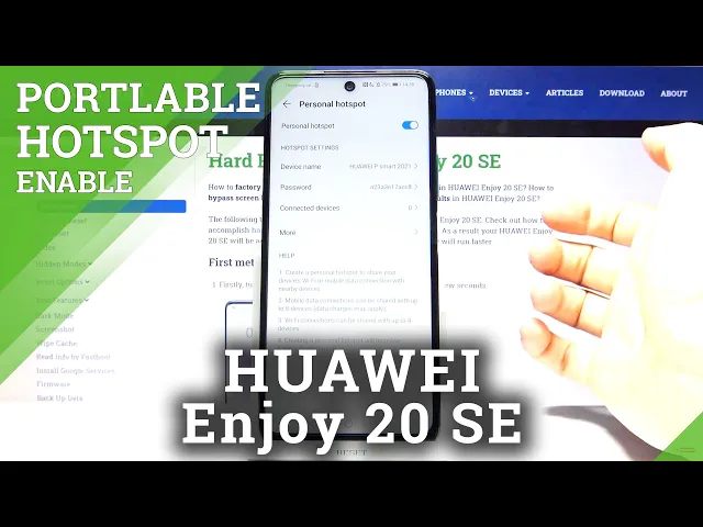 Video thumbnail for How to Enable Portable Hotspot in HUAWEI Enjoy 20 SE – Find Out How to Share Internet