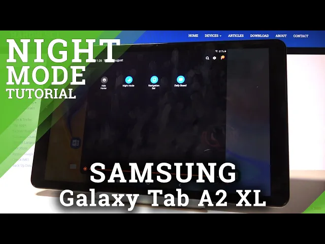 Video thumbnail for How to Activate Night Mode in SAMSUNG Galaxy Tab A2 XL - Eye Protection