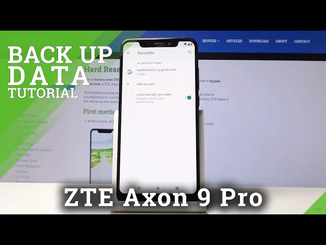 Video thumbnail for How to Enable Google Backup in ZTE Axon 9 Pro – Protect Data