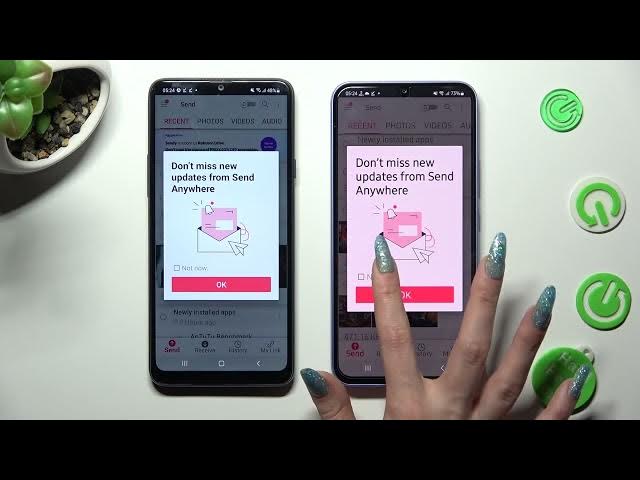 Video thumbnail for How to Transfer Files from SAMSUNG Galaxy A20s to an Android Device - Send Anywhere App