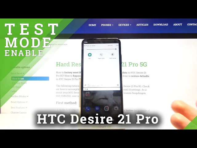 Video thumbnail for HTC Desire 21 Pro   Enable Disable NFC