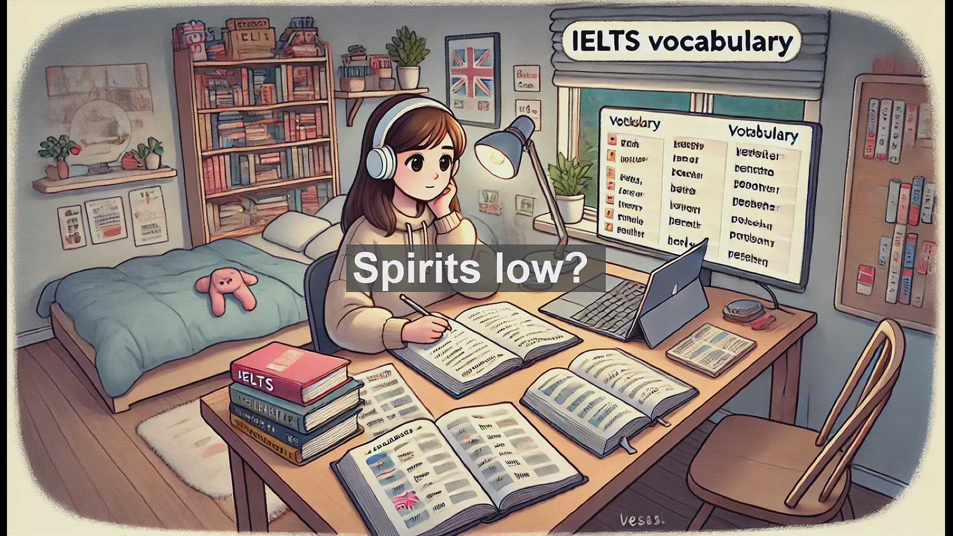 'Video thumbnail for 2000 Must Know IELTS 9.0 Vocabulary - Understanding 'Downcast': Expressing Sadness in English'