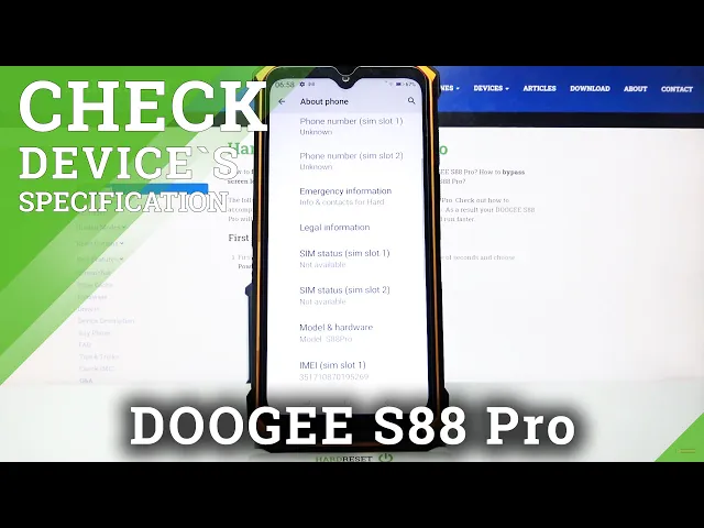 Video thumbnail for DOOGEE S88 Pro and About Phone Section – Read All Device Specifications