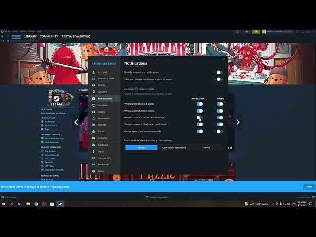 Video thumbnail for How To Manage Messages Notifications On Steam 2023 | Steam NEW UI UPDATE