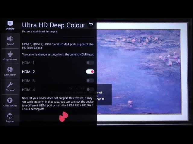 Video thumbnail for LG NanoCell TV - How to Enable or Disable HDMI Ultra HD Deep Color? LG 4K LED Smart TV (49NANO867NA)