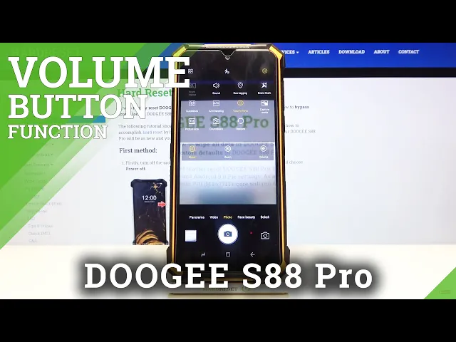 Video thumbnail for How to Set Up Volume Button Function in Doogee S88 Pro - Camera Options