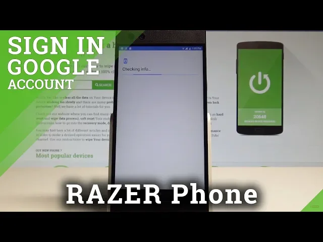 Video thumbnail for How to Add Google Account on RAZER Phone - Sign in Google Account |HardReset.Info