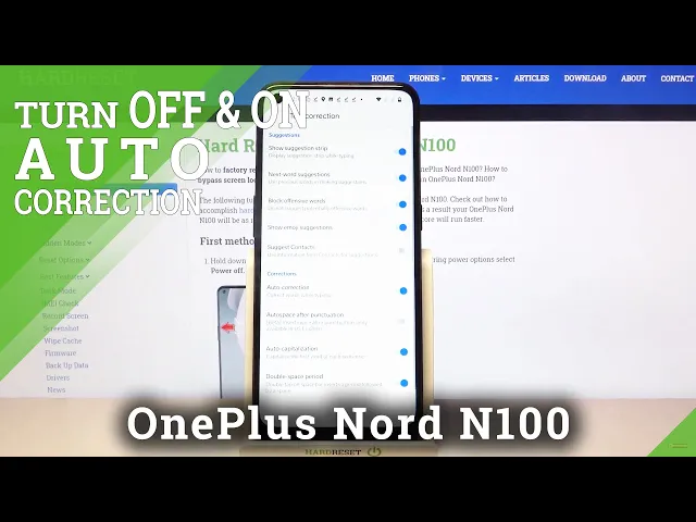 Video thumbnail for How to Locate Text Correction Options in OnePlus Nord N100 – Typing Features