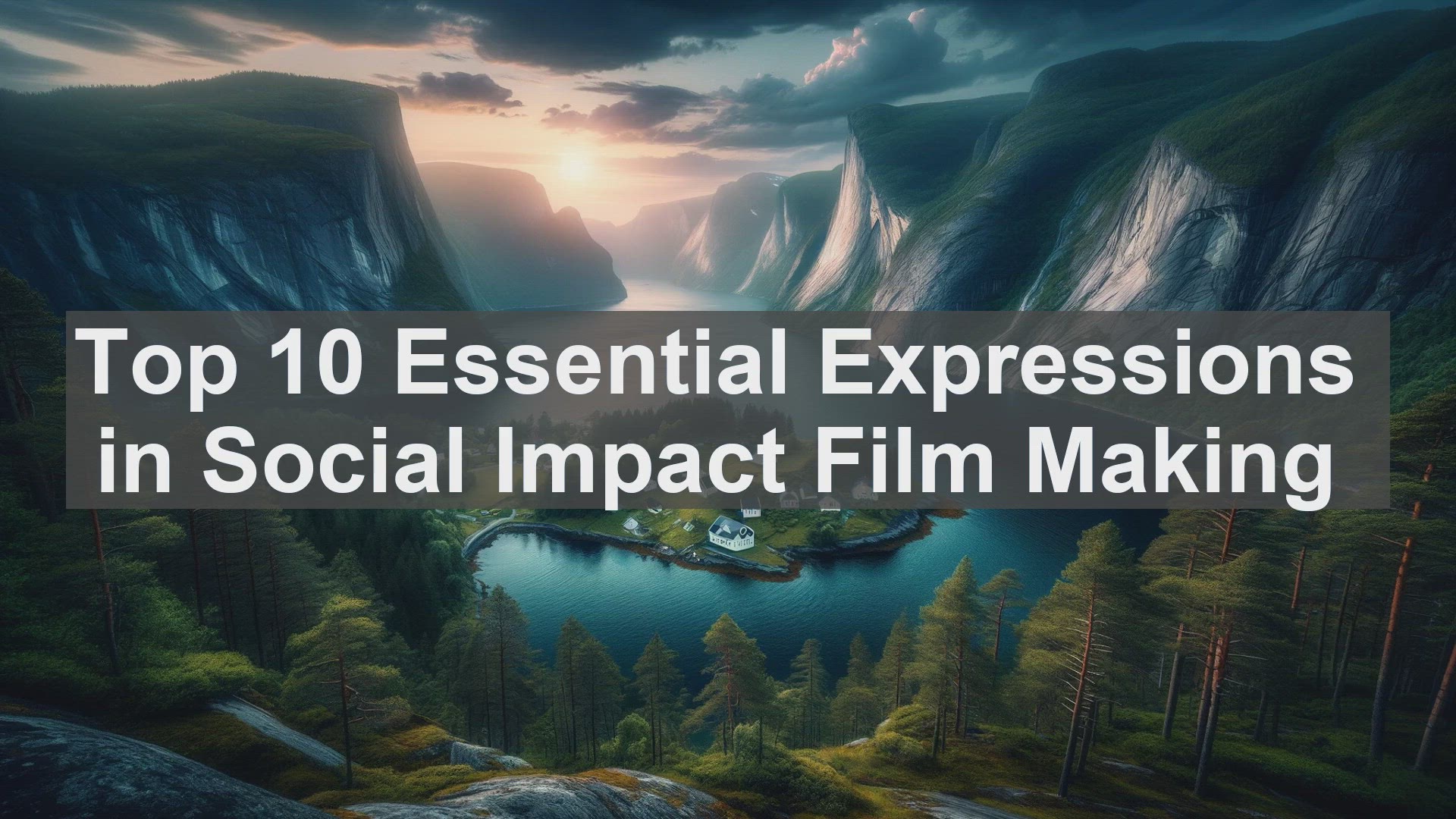 'Video thumbnail for Top 10 Essential Expressions in Social Impact Film Making'