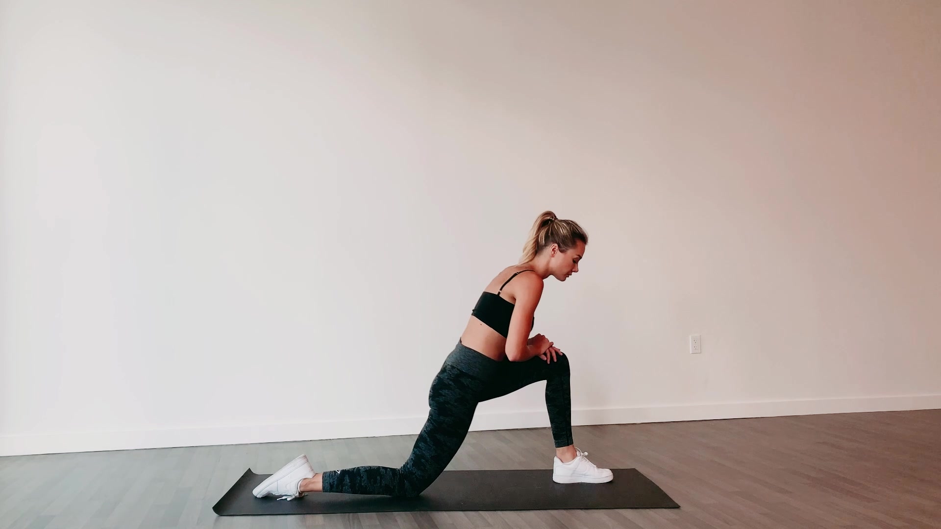 Video thumbnail for Lunging Hip Flexor Stretch