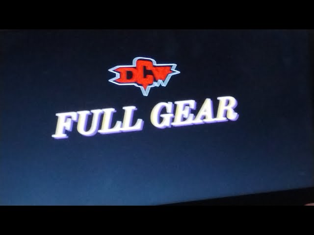 Video thumbnail for it's time for  dcw full gear vidfed event