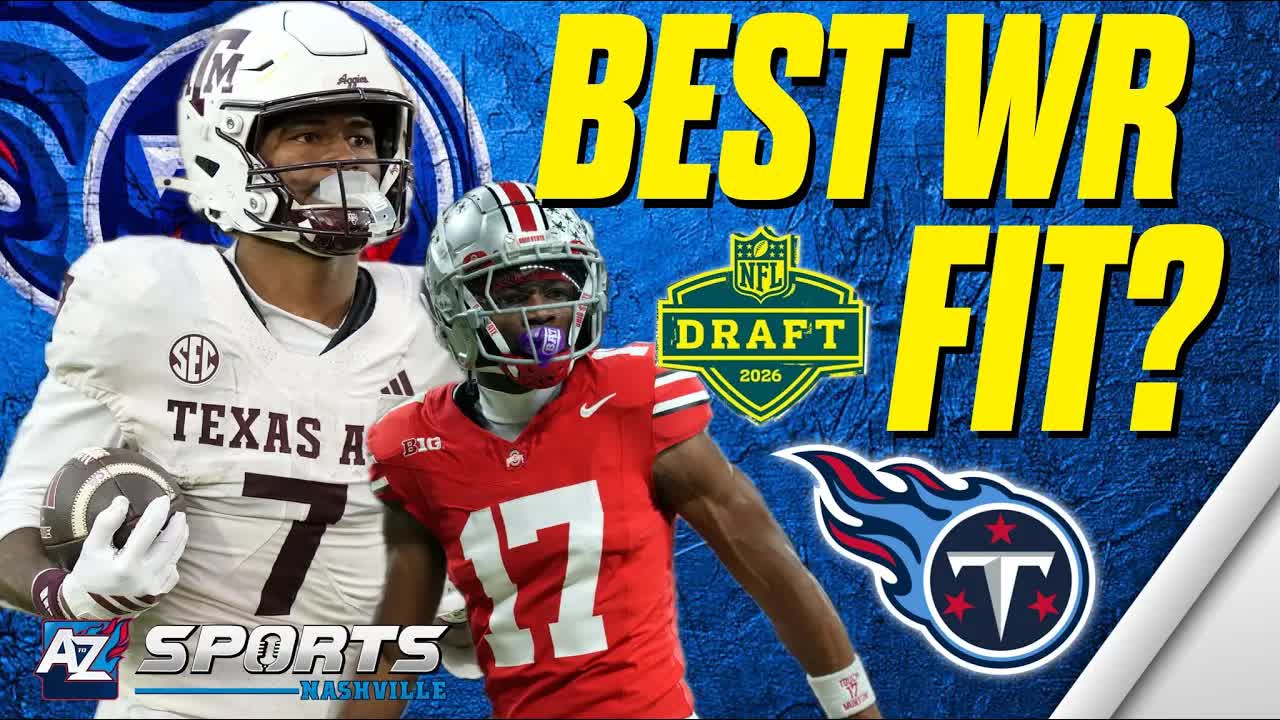 Video thumbnail for A to Z Sports Nashville: titans 2026 nfl draft: wide receiver targets for cam ward