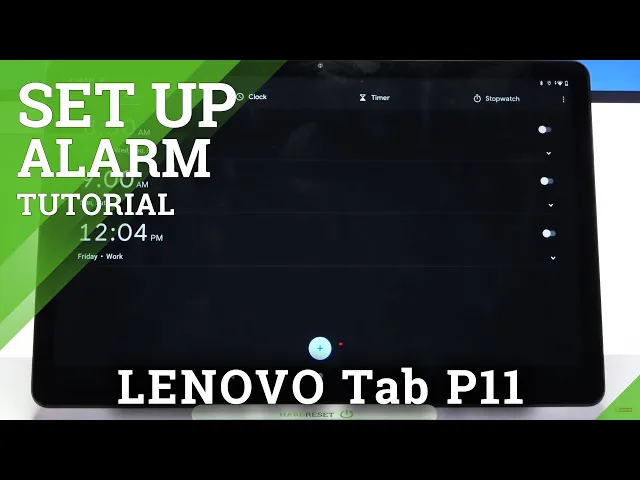Video thumbnail for How to Set Up Alarm Clock in LENOVO Tab P11 – Add Alarm