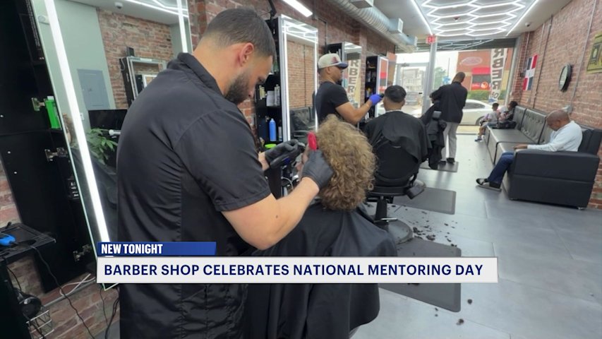 Video thumbnail for Bridgeport barber shop pairs young people with adult mentors for National Mentoring Day