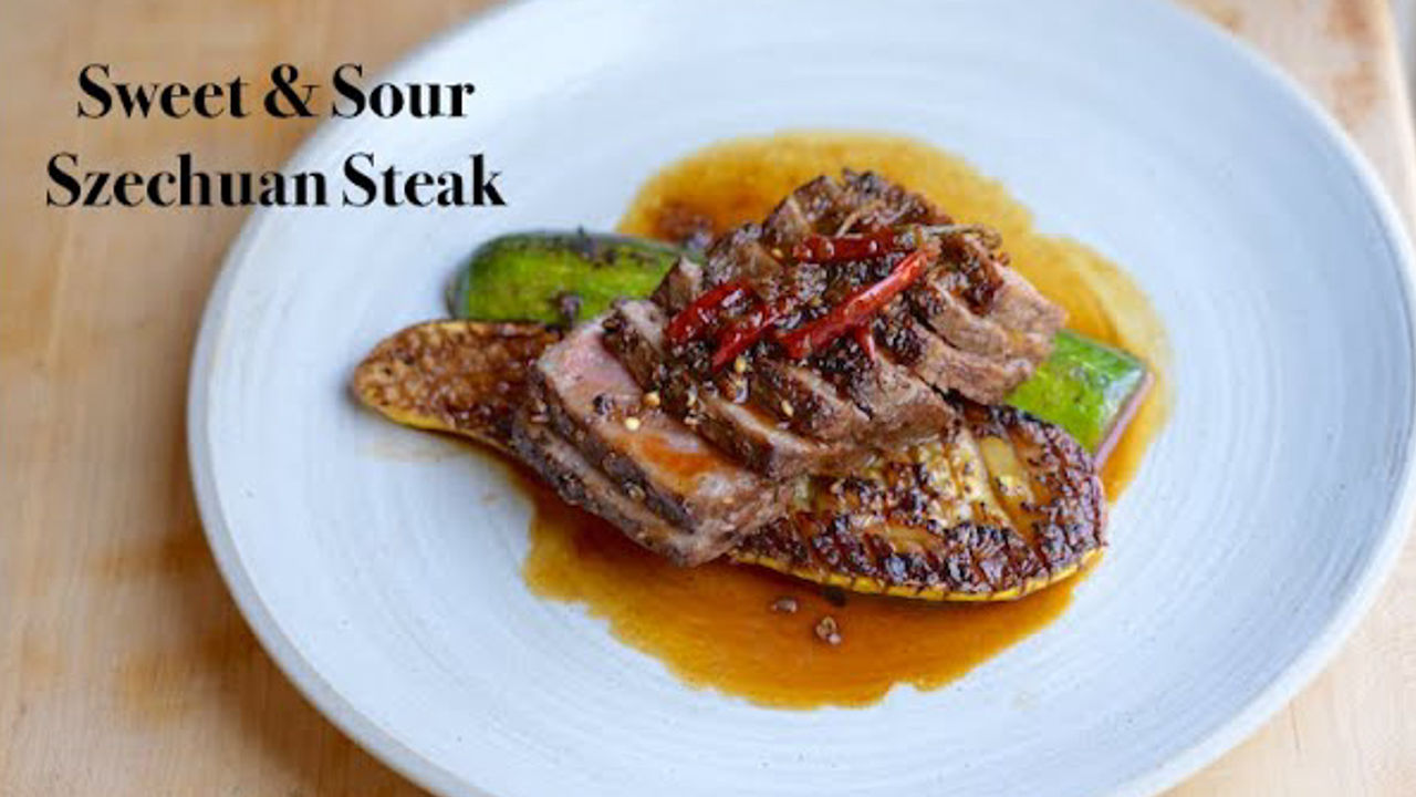 'Video thumbnail for Sweet & Sour Szhecuan Steak'