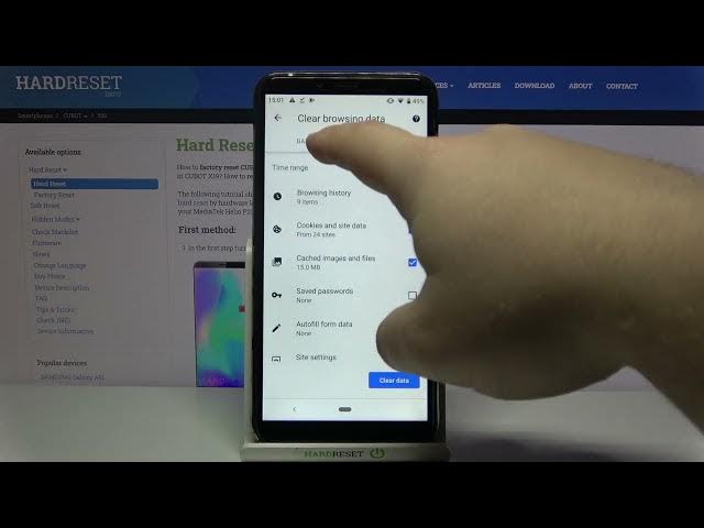 Video thumbnail for How to Clear Browser Data on Cubot X19 | Clear browsing history on Cubot X19