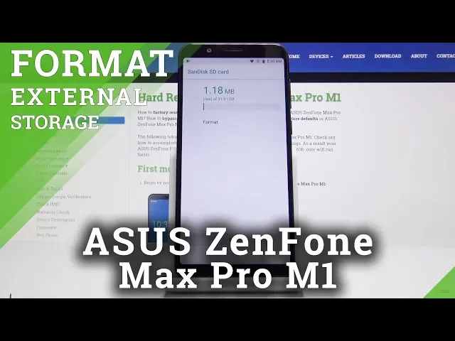 Video thumbnail for How to Format SD Card in ASUS ZenFone Max Pro M1 - Repair Memory Card