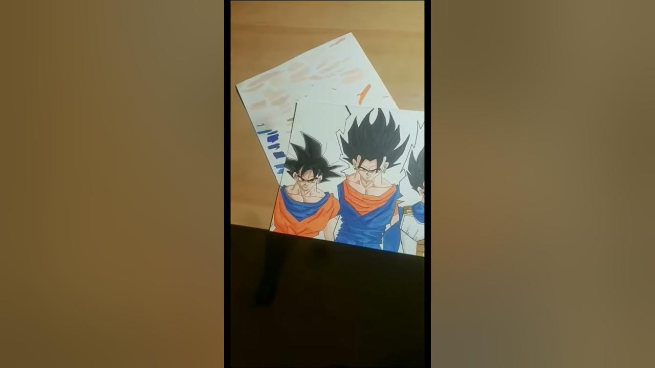 Video thumbnail for Goku +Vegeta=Vegito drawing!!