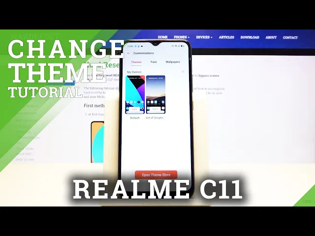 Video thumbnail for How to Change Device Theme in REALME C11 – Phone Customization