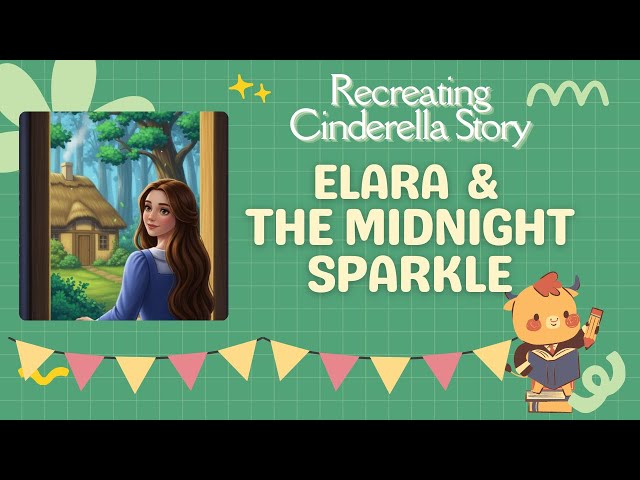 Video thumbnail for Elara as Cinderella | Elara and the Midnight Sparkle #bedtimestories #foryou #storybookmagic
